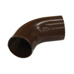 Колено сливное #90, 60 гр.(RAL 8017-0,5) шоколад